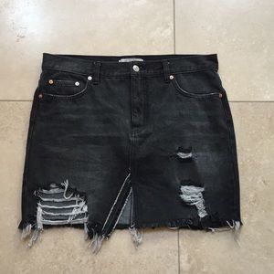 jean skirt